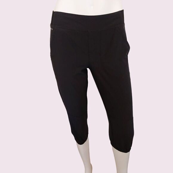 LOLË Womens Hattie Capri Pants Black - Picture 2 of 4